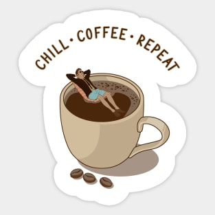 Coffee Repeat Sticker